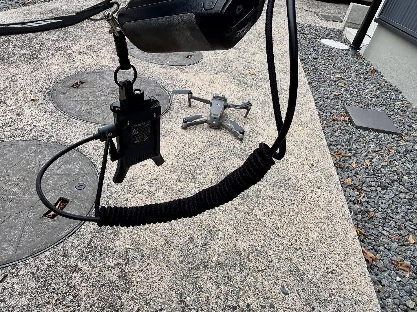 ドローン画像を🚁無線で飛ばして📡iPadで見る👀。